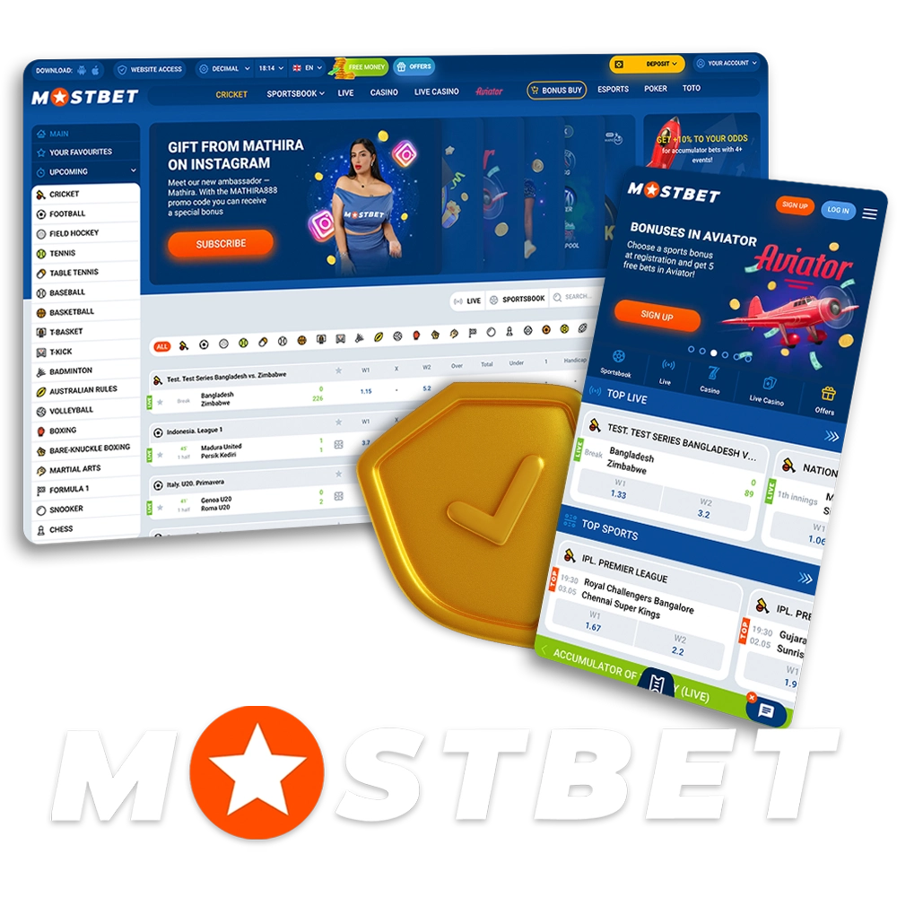 Mostbet guarantees its players complete security.
