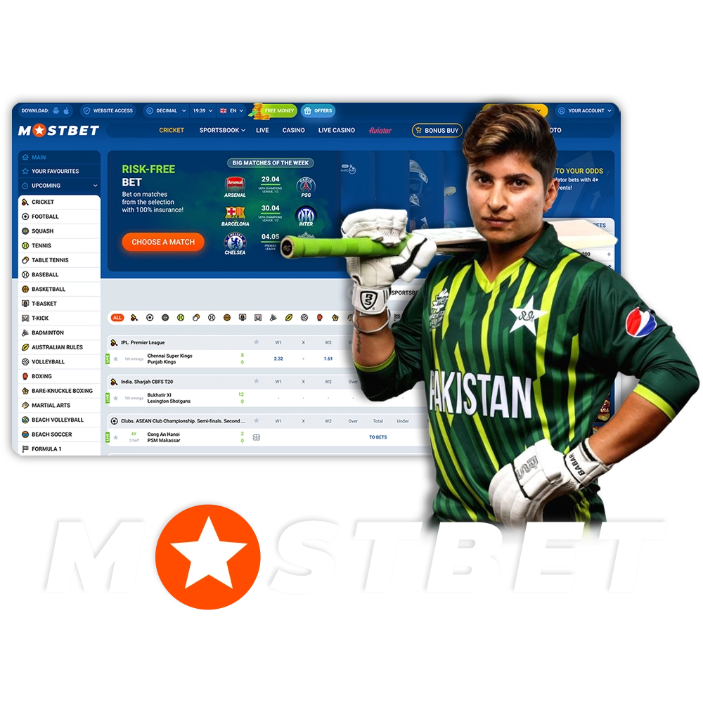 Place your bets and win only at Mostbet.