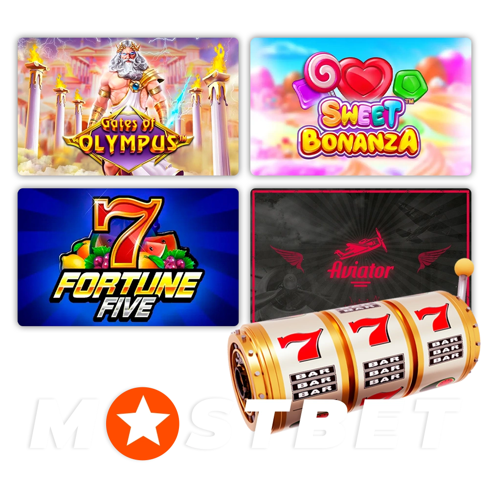 Luck awaits you in betting on slot games at Mostbet.
