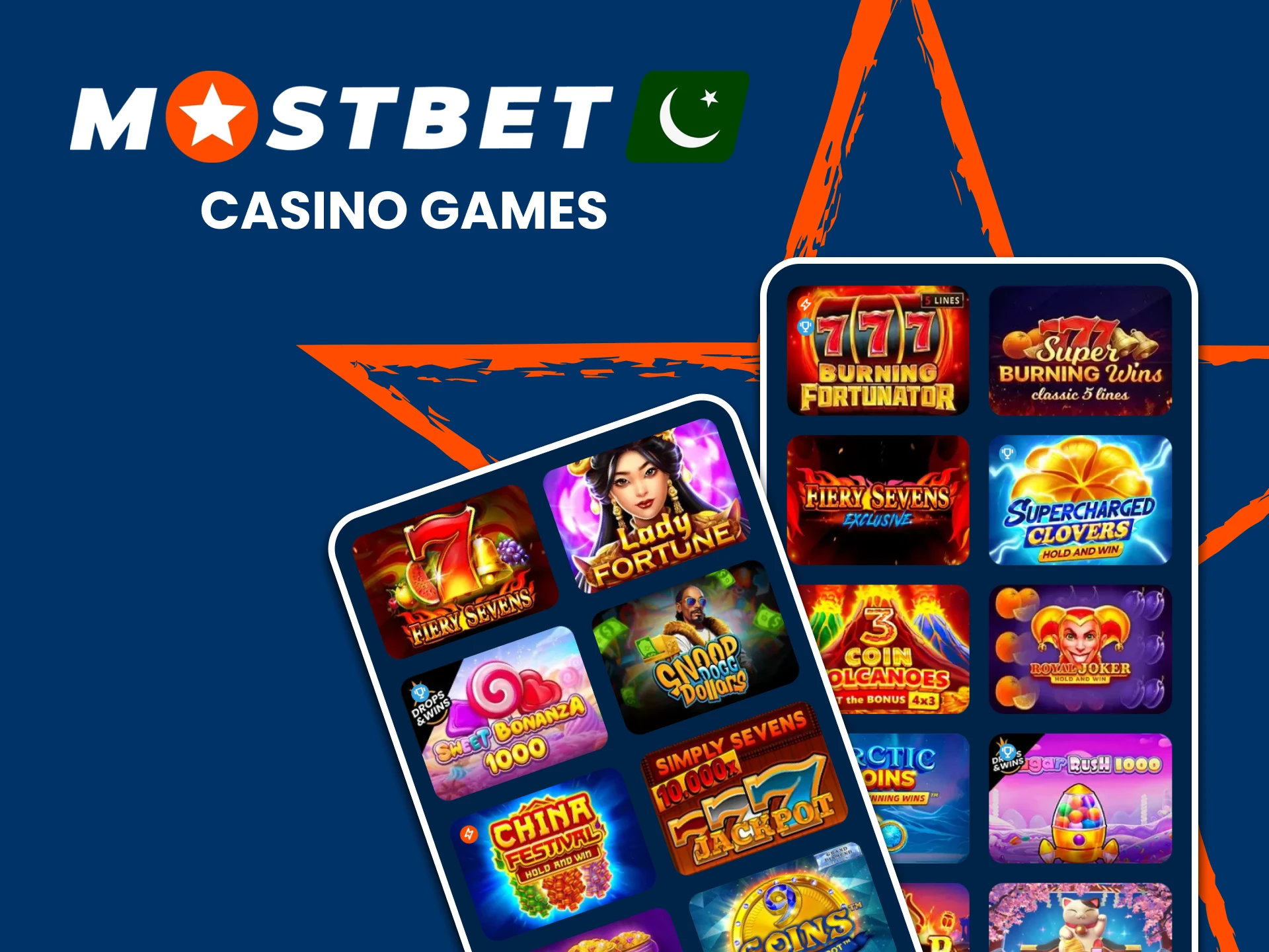 Go to the casino section on Mostbet.