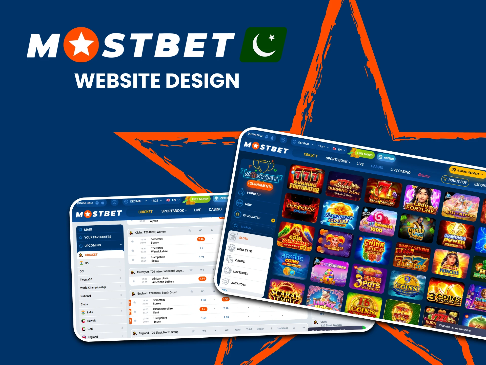 The Mostbet website has a high-quality design.
