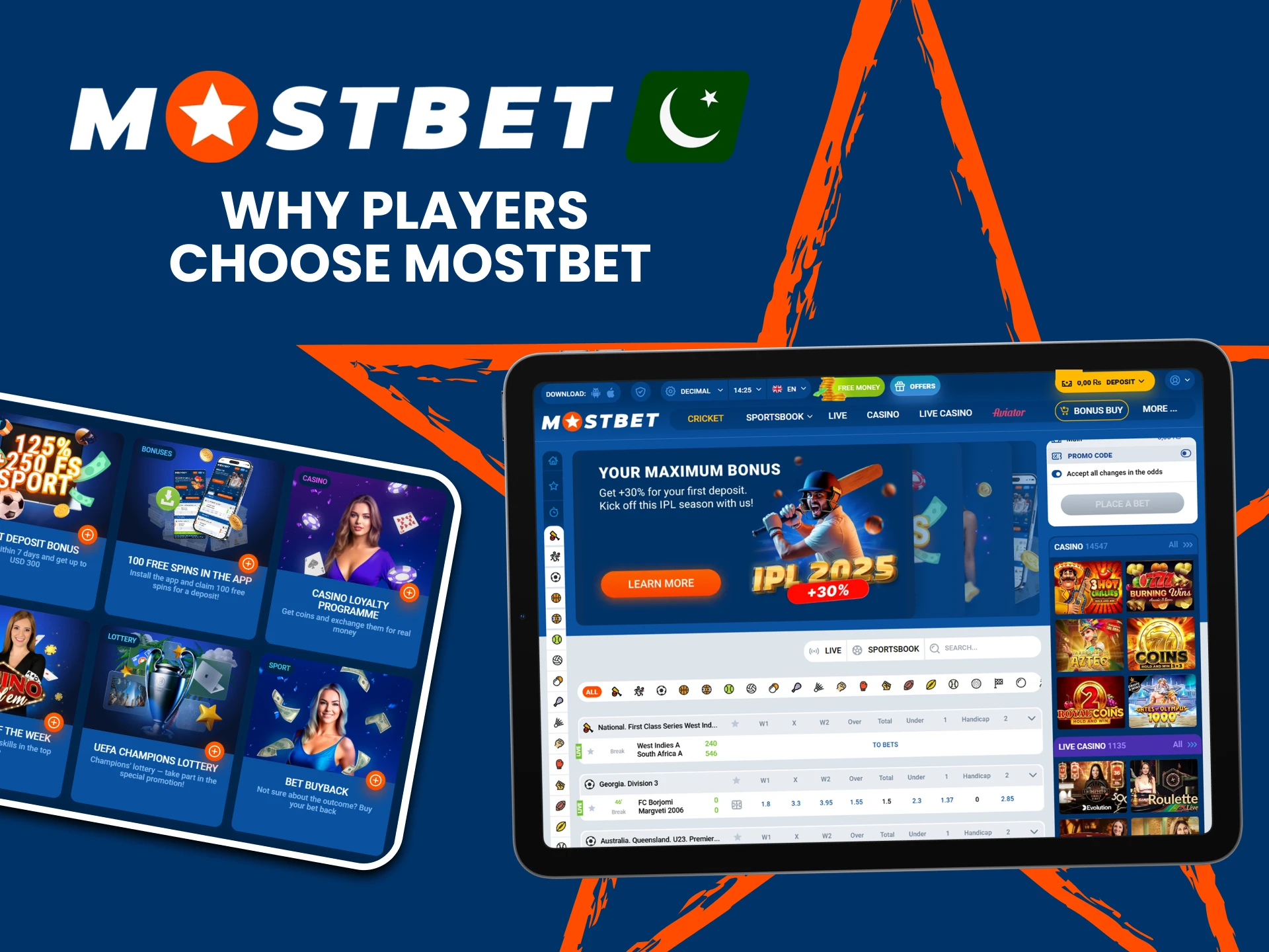 We will tell you why you should choose Mostbet.