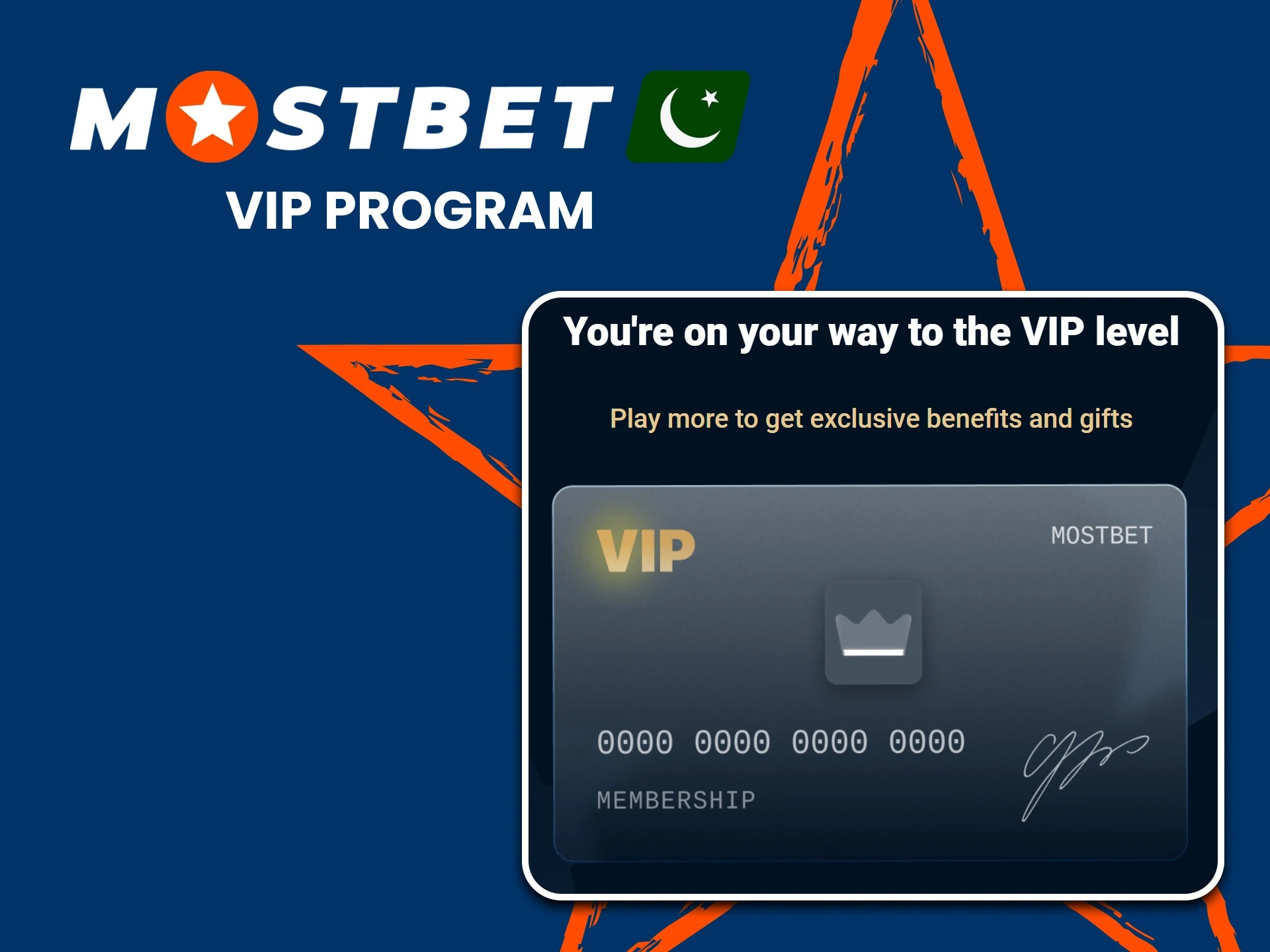 Become a VIP member of Mostbet.