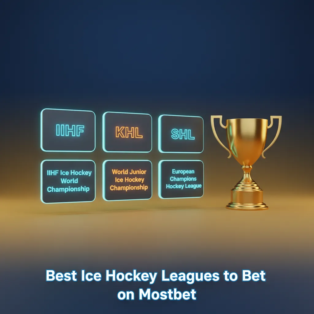 Best ice hockey leagues to bet on Mostbet: NHL, KHL, IIHF, CHL, SHL, Liiga, DEL with pre-match and live odds
