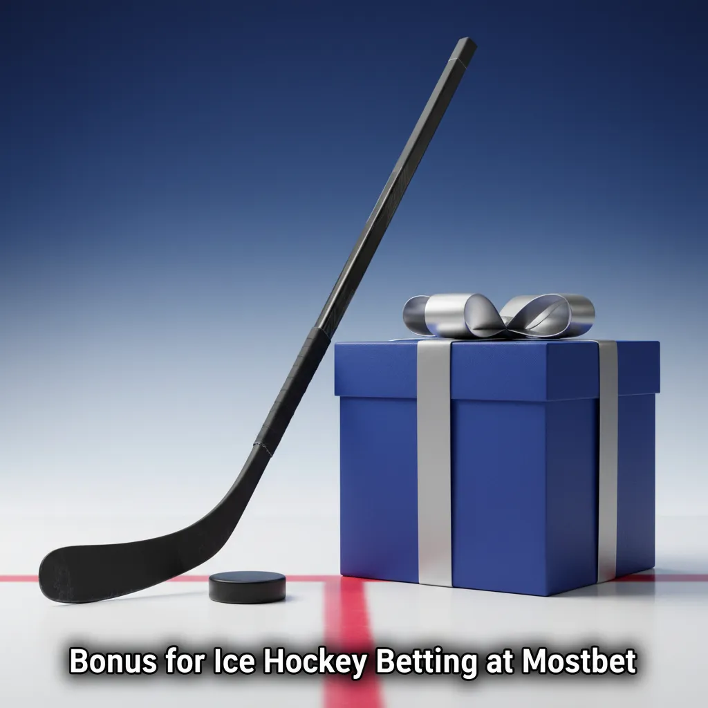Mostbet ice hockey betting offer: matched first deposit bonus for new users, pre-match and live markets; wagering required.