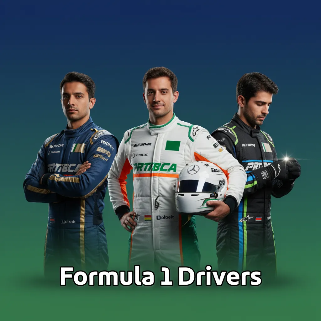 Projected 2025 Formula 1 grid with team driver lineups, some seats TBC; title odds shown as Live in app.