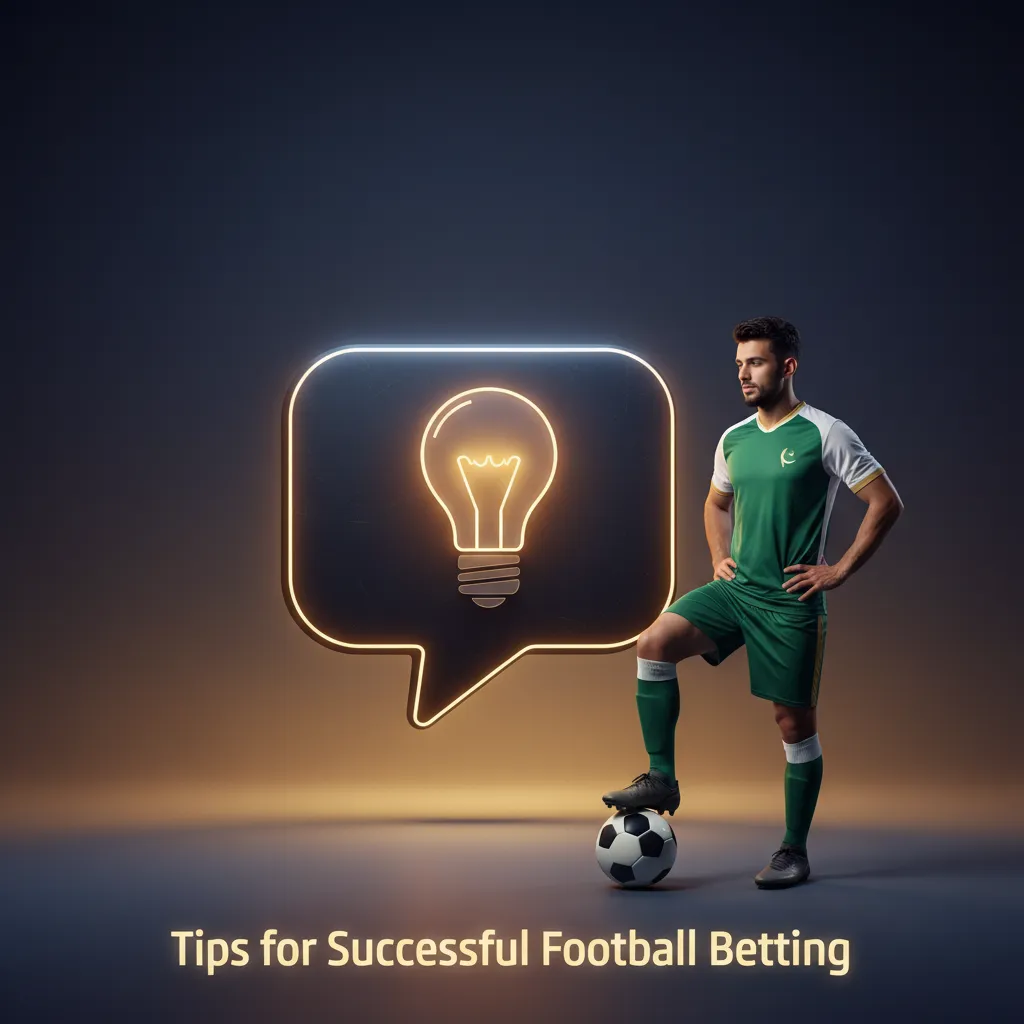 Infographic with football betting tips: study form, team news, tactics, H2H, venue, weather, motivation, timing, bankroll.
