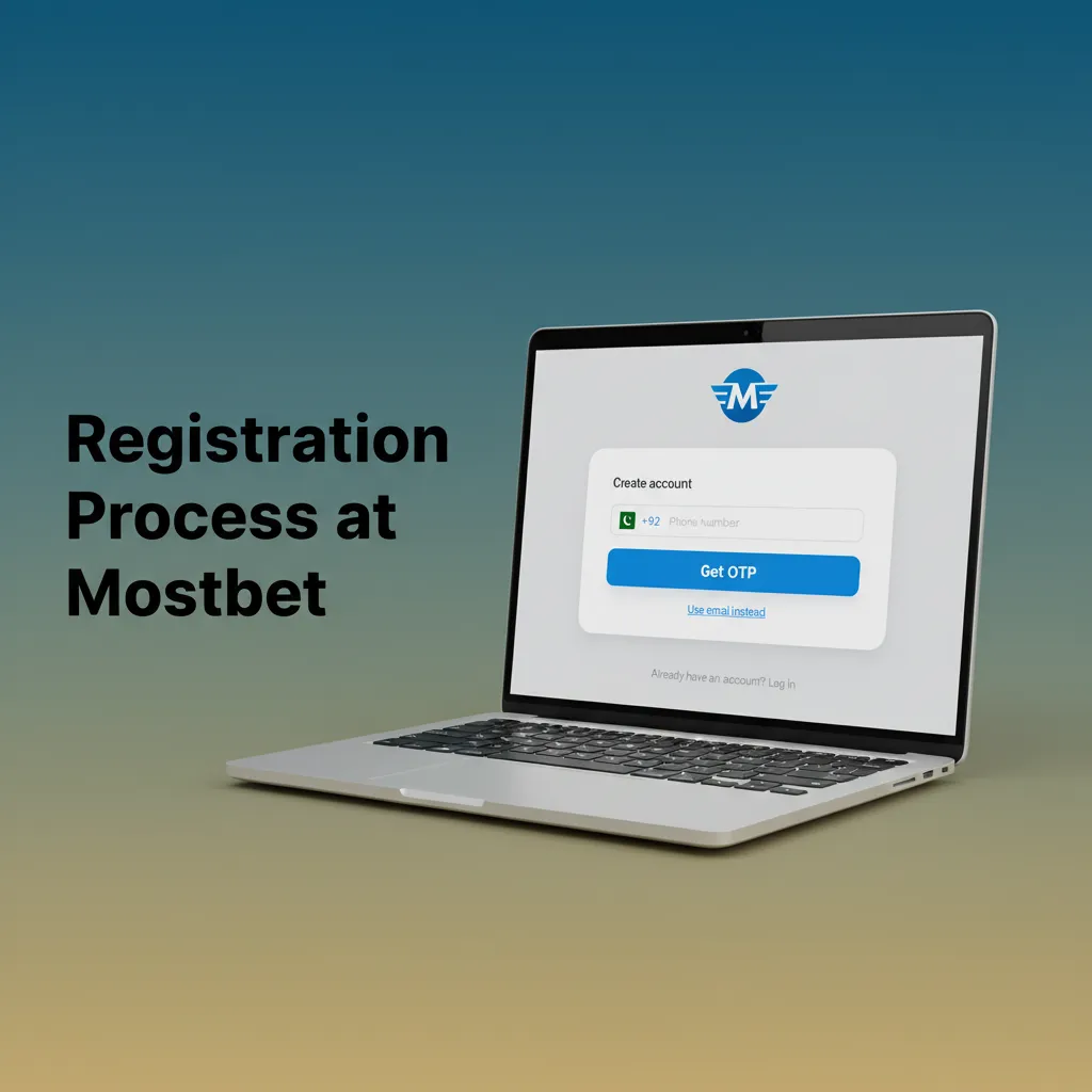 Mostbet registration steps: Sign Up, choose method, enter details, verify, set PKR currency, start sports/casino with bonus.