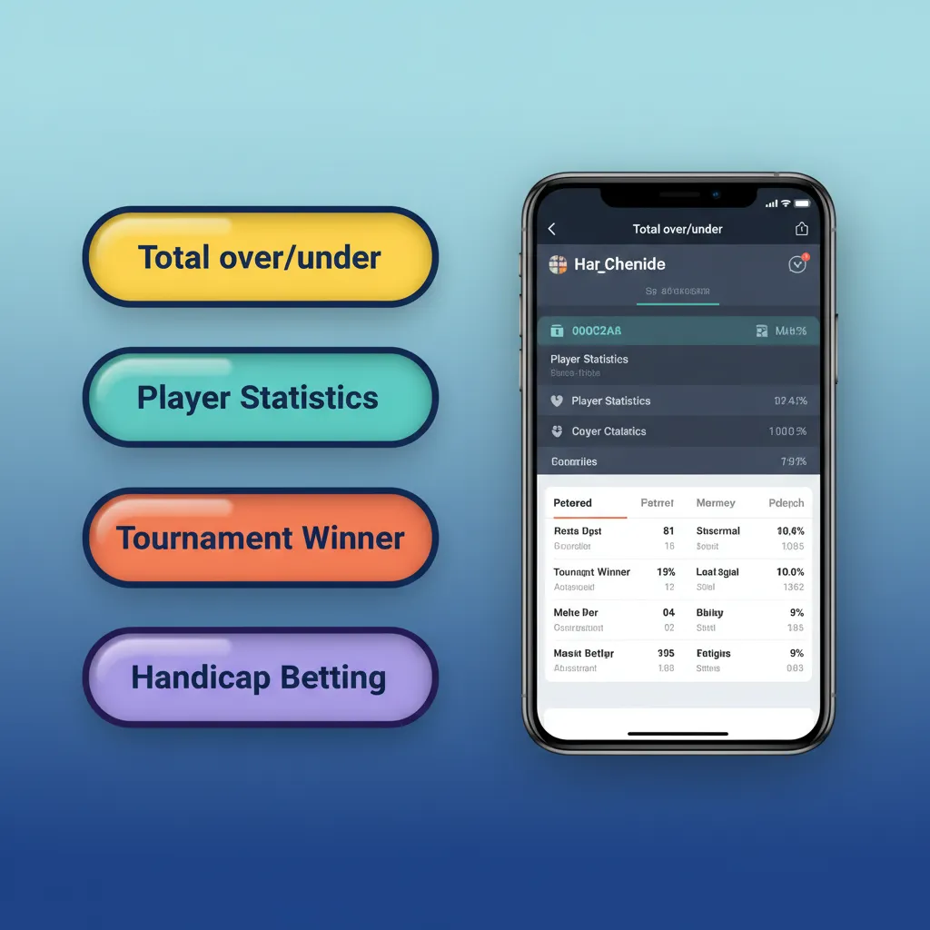 Mostbet app listing bet types: Single, Accumulator, System, Live Bet, Handicap/Over-Under; options balance risk and payout