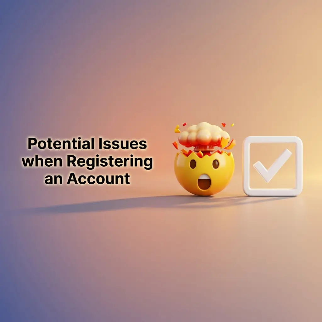 Potential Issues when Registering an Account