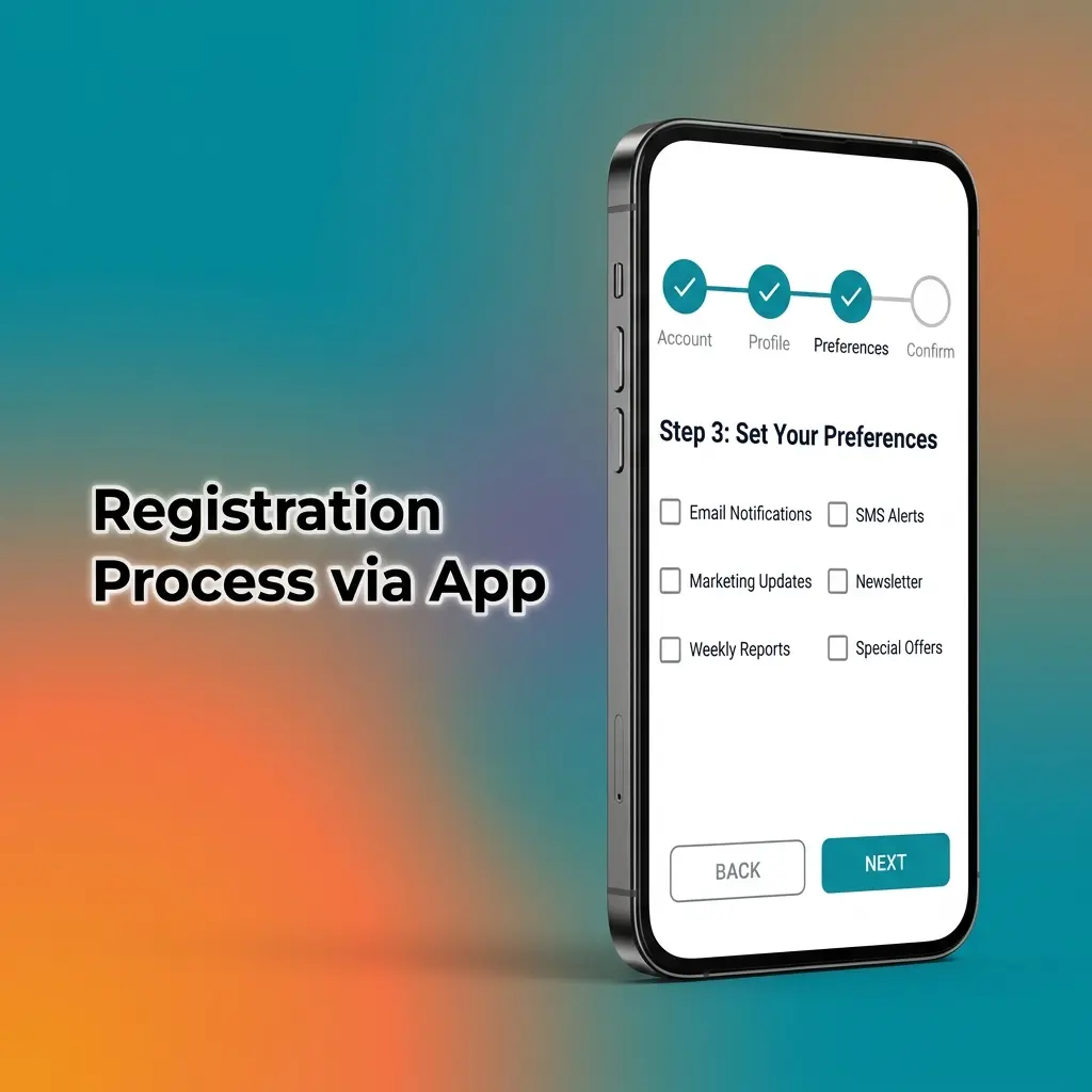 Mostbet app registration process steps for Pakistani users showing sign-up options and PKR currency selection
