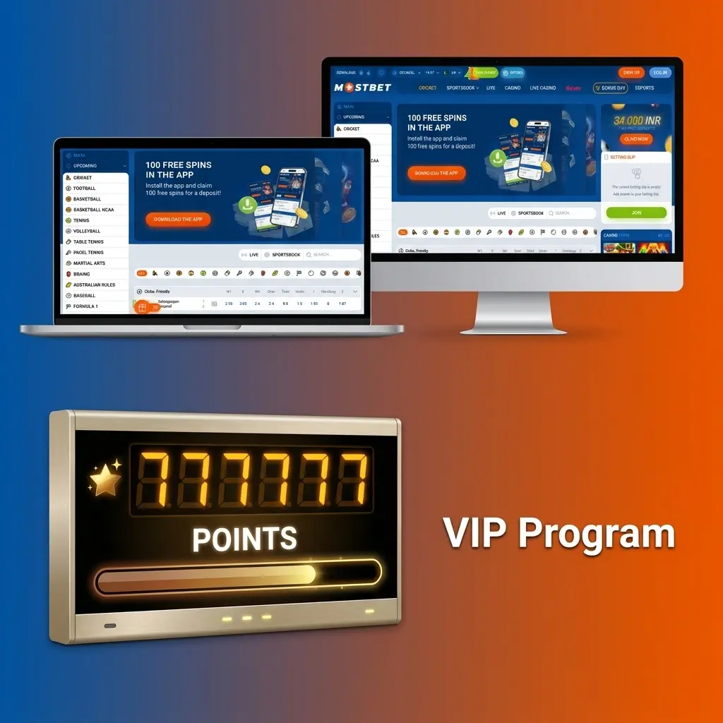 Mostbet VIP loyalty programme tiers from Newbie to Legend with cashback, bonuses and exclusive rewards for players