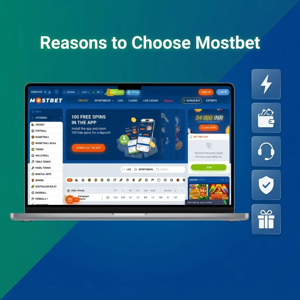 Mostbet Pakistan features competitive odds, PKR payments, 4000+ casino games, Curacao licence, and 24/7 support